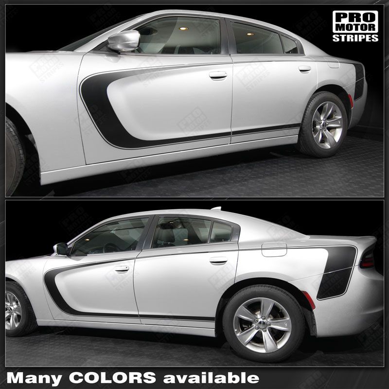 Dodge Charger 2011-2019 Side Accent Stripes Decals Choose Color